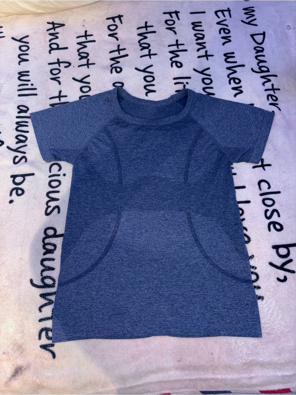 Blue athletic top